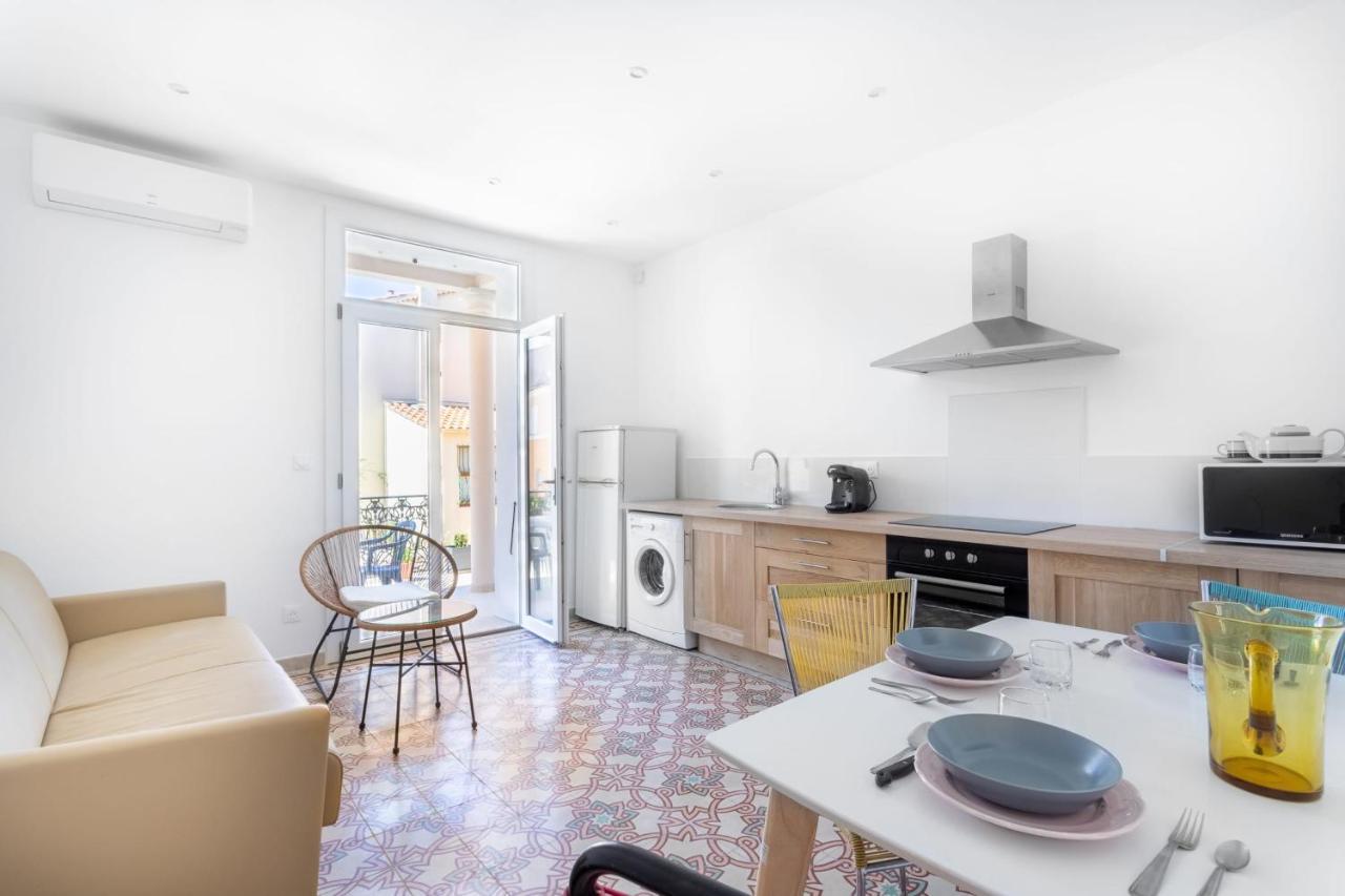 Luxurious 1 bedroom, AC, terrace, close beaches - Dodo et Tartine Carqueiranne Exterior foto